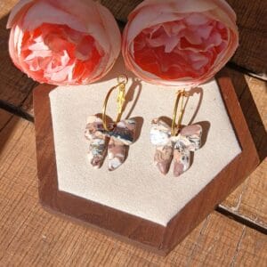 Les Claudines — Boucles d’oreilles nœud délicat