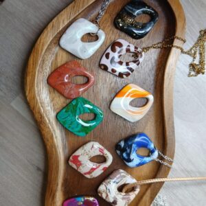 Les Laures - Collier losange